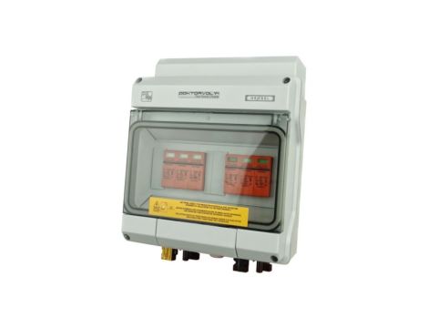 Rozdzielnica fotowoltaiczna solarna PV DC 1000V T1 T2 40kA 2-stringowa MC4 IP65 Doktorvolt 4593