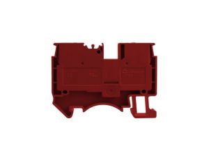 Złączka szynowa przelotowa zaciskowa czerwona 4mm2 1P UL