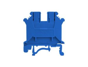 Złączka szynowa przelotowa niebieska śrubowa 2,5mm2 1P VDE UL 5705