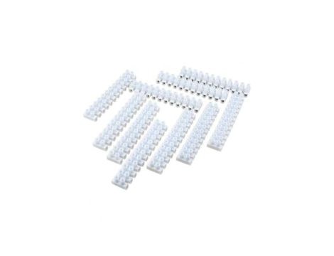 10x Listwa zaciskowa 2,5mm2 kostka 12-torowa z osłoną kabla VDE/UL 5439
