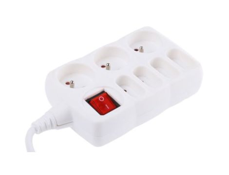 Przedłużacz 7-gniazdowy 250V AC z/u 1.5m 481367