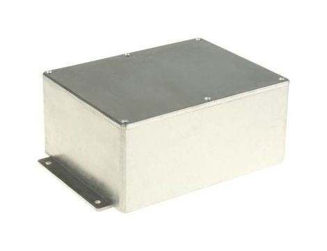 Obudowa ekranowana Srebrny z kołnierzem, 194.8 x 127.4 x 76.3mm, RS PRO