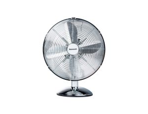 Wentylator biurkowy metalowy 35W 4 śmigła 3 prędkości WT-7033N INOX