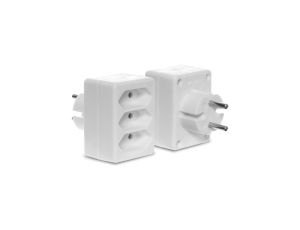 Rozgałęźnik potrójny 3x2P/II biały W-97743