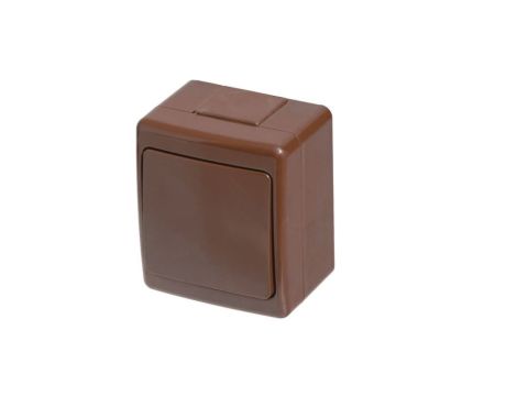 Wyłącznik BETA, pojedynczy, jednobiegunowy, IP44, brązowy D.3210W
