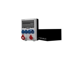 Rozdzielnica budowlana TD-S/FI-B 32A 16A 4x230V różnicówka Typ B RCD Schuko Doktorvolt 8034