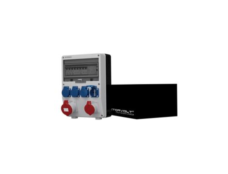 Rozdzielnica budowlana TD-S/FI-B 32A 16A 4x230V różnicówka Typ B RCD Schuko Doktorvolt 8034