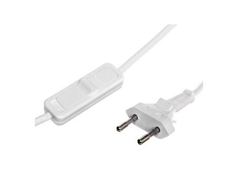 Przewód przyłączeniowy 0,25m z wyłącznikiem biały SP/W-250/2X0,75/WOR-BIA YNS10000561