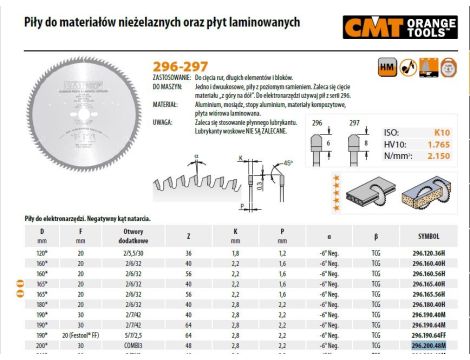 CMT PIŁA HW D=200 F=30 Z=48 K=2,8/2,2