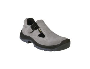 SANDAŁY Z WELURU SKÓRZANEGO, PODESZWA Z PU BRIS2S1GR45