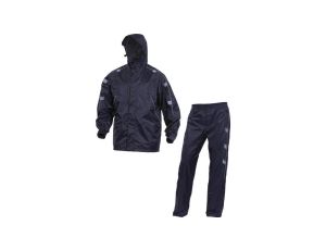 Komplet przeciwdeszczowy z poliestru powlekanego PVC kolor granatowo-niebieski rozmiar XL CORP LIDINBMXG
