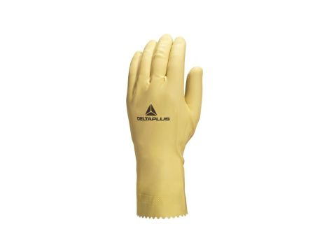 Rękawice z lateksu chlorowane dł. 30 cm gr. 045 mm kolor naturalny rozmiar 6/7 MAIN VE905NA06