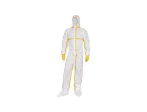 Kombinezon z włókniny z kaputrem jednorazowego Użytku kolor biały rozmiar M DT216TM