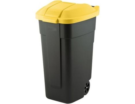 CURVER KOSZ NA ODPADY CZARNY 110L /POKRYWA ŻÓŁTA
