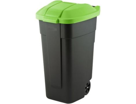CURVER KOSZ NA ODPADY CZARNY 110L /POKRYWA ZIELONA