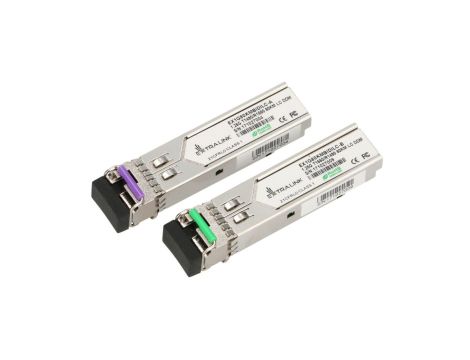 Moduł SFP WDM 1,25Gbps, 1490/1550nm, single mode, 80km, LC, DOM, para Extralink SFP 1.25G