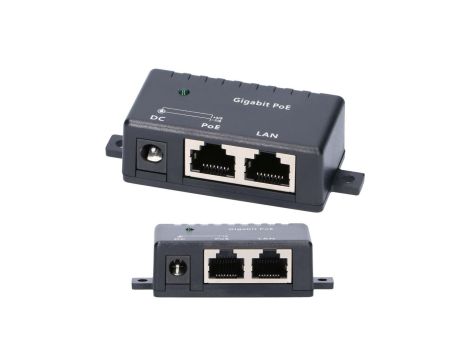Gigabit PoE Injector 1x 1000Mb/s RJ45, Kostka Extralink 1 Portowy
