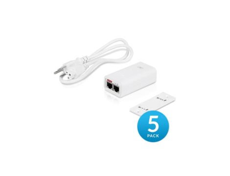 Zasilacz PoE 24V, 0,5A, 12W, 5-pack Ubiquiti POE-24-12W-5P