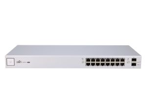 Switch UniFi, 16x RJ45 1000Mb/s PoE, 2x SFP, 150W Ubiquiti US-16-150W