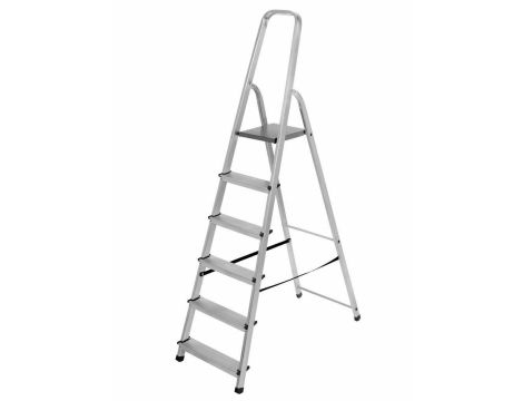 AWTOOLS DRABINA ALUMINIOWA 125kg 6 STOPNI WOLNOSTOJĄCA - 4
