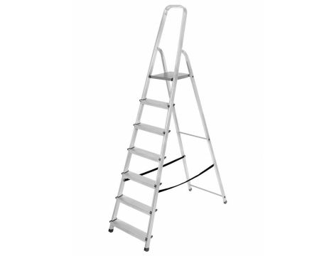 AWTOOLS DRABINA ALUMINIOWA 125kg 7 STOPNI WOLNOSTOJĄCA - 4