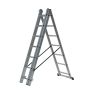 AWTOOLS DRABINA ALUMINIOWA 3x10 STOPNI 150KG ADAPATACJA NA SCHODY - 2