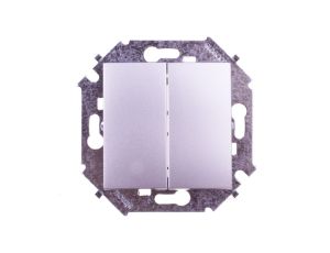 Simon 15 Łącznik świecznikowy aluminiowy metalizowane 1591398-026