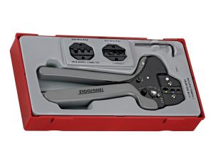 Zestaw narzędzia do zaciskania końcówek 4-elementowy Teng Tools TTCP04 122470107