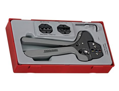 Zestaw narzędzia do zaciskania końcówek 4-elementowy Teng Tools TTCP04 122470107