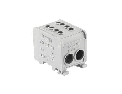 Blok rozdzielczy 1-torowy (2x35mm 2x35mm) LZ1*35/35 mocowanie na TS 35, szary 84169002