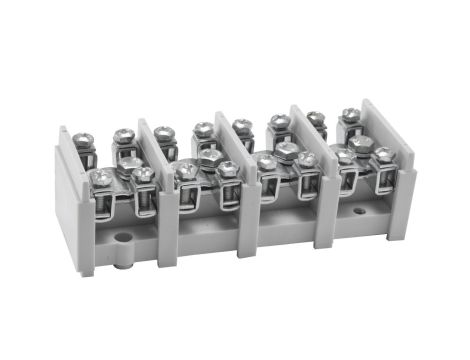 Odgałęźnik instalacyjny 4-torowy (1x35mm/4x16mm) LZ 4*35/16 wyk.11 mocowanie do podłoża, szary 84172002