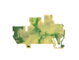 Złączka dwupiętrowa bazowa X-COM 2-przewodowa / 2-pinowa żółto-zielona 870-107 /50szt./