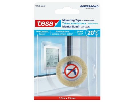 TESA TAŚMA MONTAŻOWA PRZEZROCZYSTA 5x19