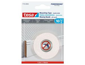 TESA TAŚMA DWUSTRONNA POWERBOND 5m x 19mm NA TAPETY I TYNK