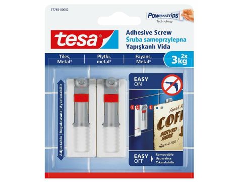 TESA ŚRUBA SAMOPRZYLEPNA DO PŁYTEK 3KG /REGULOWANA - 2