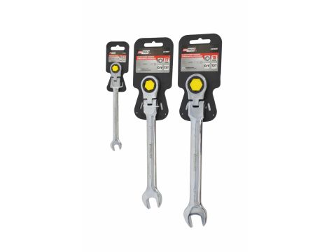 AWTOOLS KLUCZ PŁASKO-OCZKOWY Z GRZECHOTKĄ PRZEGUBOWY 13mm - 2