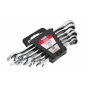 AWTOOLS KLUCZE PŁASKO-OCZKOWE Z GRZECHOTKĄ KOMPLET 6 szt. 8-19mm Z PRZEŁĄCZNIKIEM - 3