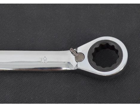 AWTOOLS KLUCZE PŁASKO-OCZKOWE Z GRZECHOTKĄ KOMPLET 12 szt. 8-19 mmZ PRZEŁĄCZNIKIEM - 3
