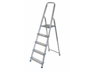 AWTOOLS DRABINA ALUMINIOWA 150kg 5 STOPNI WOLNOSTOJĄCA