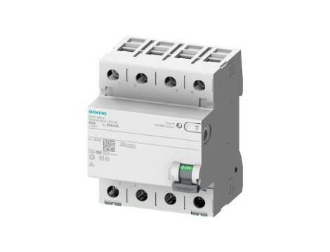 Wyłącznik różnicowoprądowy 4P 80A 0,3A Typ B selective 300mA 400V SENTRON 5SV3747-5