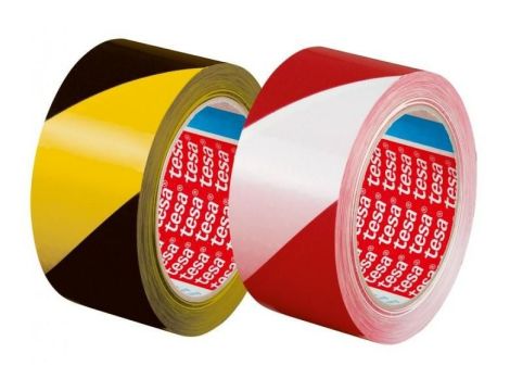 TESA TAŚMA OSTRZEGAWCZA ŻÓŁTO-CZARNA 33m 50mm