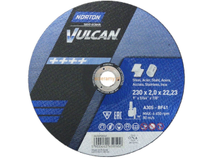 NORTON TARCZA VULCAN DO METALU 230 x 2.0 x 22.2mm-T41 A30S