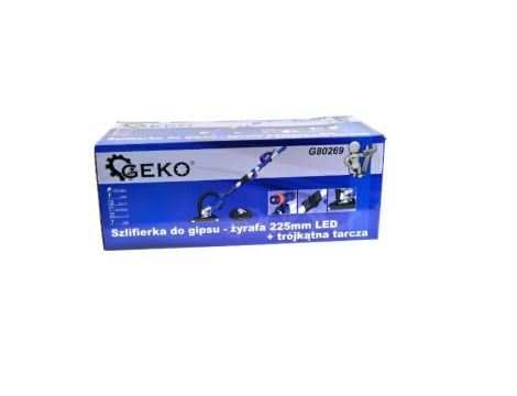 GEKO SZLIFIERKA DO GIPSU / ŻYRAFA 225mm LED+