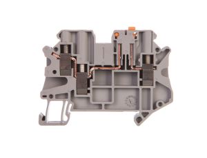 Złączka przelotowa 3-przewodowa z odłącznikiem nożowym 4mm2 szara UT 4-TWIN-MT 3046003 /50szt./