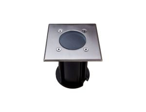 Oprawa gruntowa VT-7677 GU10 SQ UNDERGROUND FITTING,SS BODY-BLACK IP44 7516