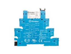 Przekaźnikowy moduł sprzęgający 1P 6A 220-240V AC/DC 6,2mm styki AgNi+Au 38.51.0.240.5060