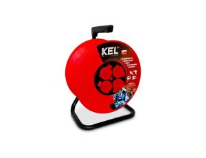 Nawijak bębnowy 4-gniazdowy z/u IP44 /max 50m 3x1,5/ W-97082