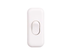 Wyłącznik kołyskowy przelotowy, 2-torowy, 2,5A, 250V WK-2P BIAŁY W-97747