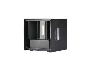 Oprawa elewacyjna LED 5W 700lm 3000K IP65 Kwadrat Czarna 217078