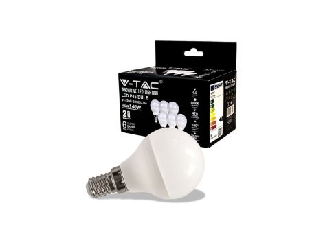 Żarówka LED 4,5W E14 P45 4000K 470lm 180st. (BOX 6 szt.) 212734